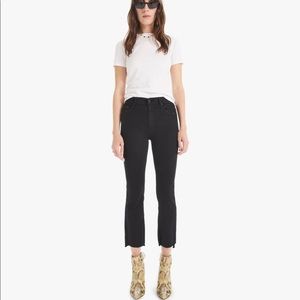 MOTHER the insider crop step fray pants